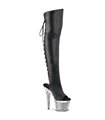 SPECTATOR-3019 Plateau Stiefel - Schwarz | Pleaser