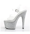 Plateau High Heels ADORE-708HMG - Silber