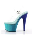 Plateau High Heels ADORE-708OMBRE - Aqua/Blau