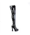 Overknee Stiefel ELECTRA-3023 - Lack  Schwarz