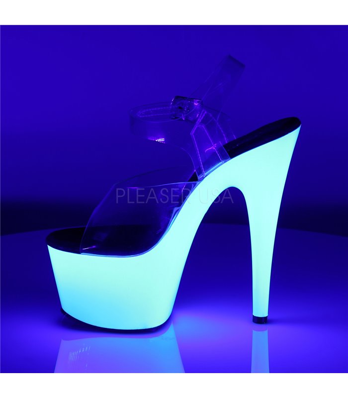 Plateau High Heels ADORE-708UV - Neon Weiß