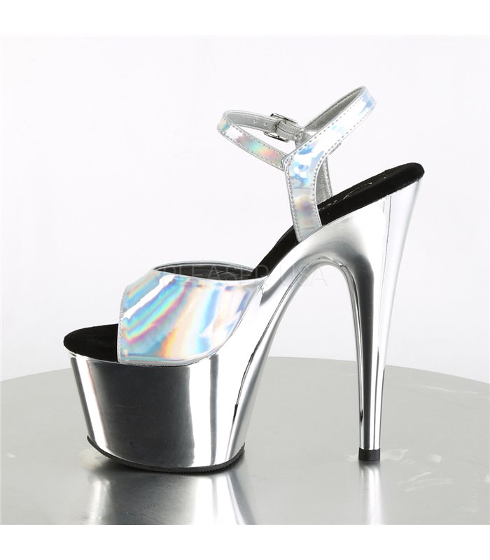 Plateau High Heels ADORE-709HGCH - Silber Chrom