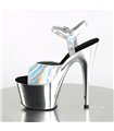 Plateau High Heels ADORE-709HGCH - Silber Chrom