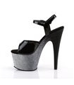 Plateau High Heels ADORE-709OMBRE - Silber/Schwarz