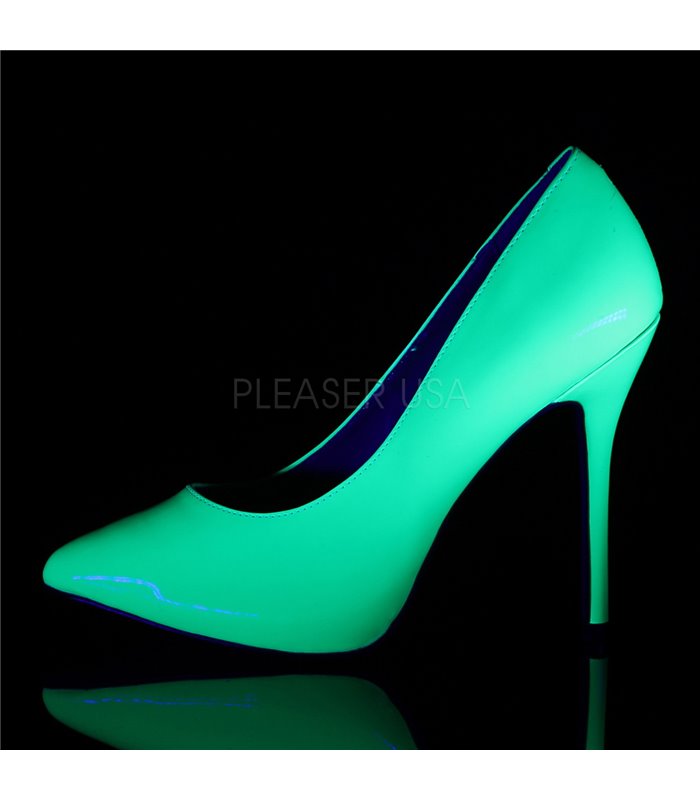 Pleaser Pumps AMUSE-20 Neon Grün Lack