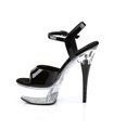 Plateau High Heels CAPTIVA-609 - Schwarz/Klar