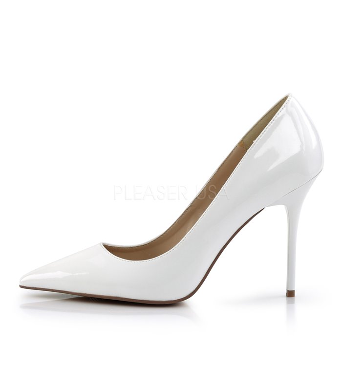 Stiletto Pumps CLASSIQUE-20 - Lack Weiß