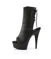 Plateau Stiefelette DELIGHT-1018 - PU Schwarz