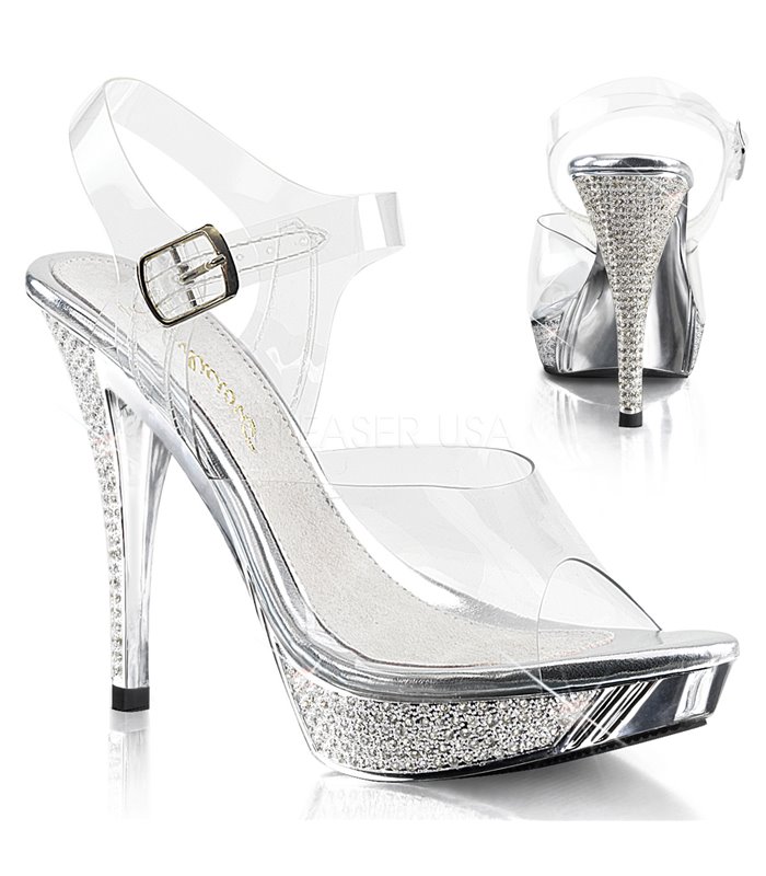 Sandalette ELEGANT-408 - Silber