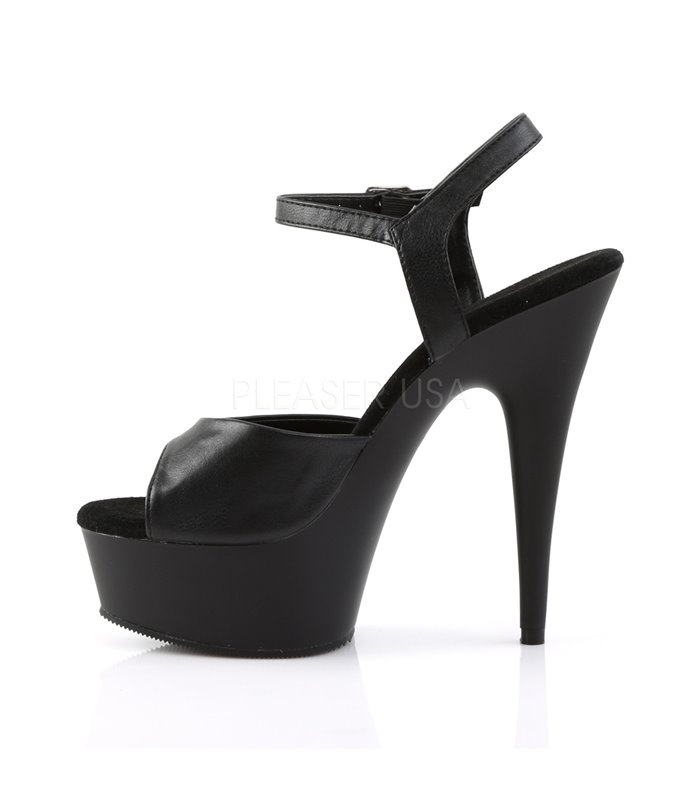 Plateau High Heels DELIGHT-609 - Matt Schwarz