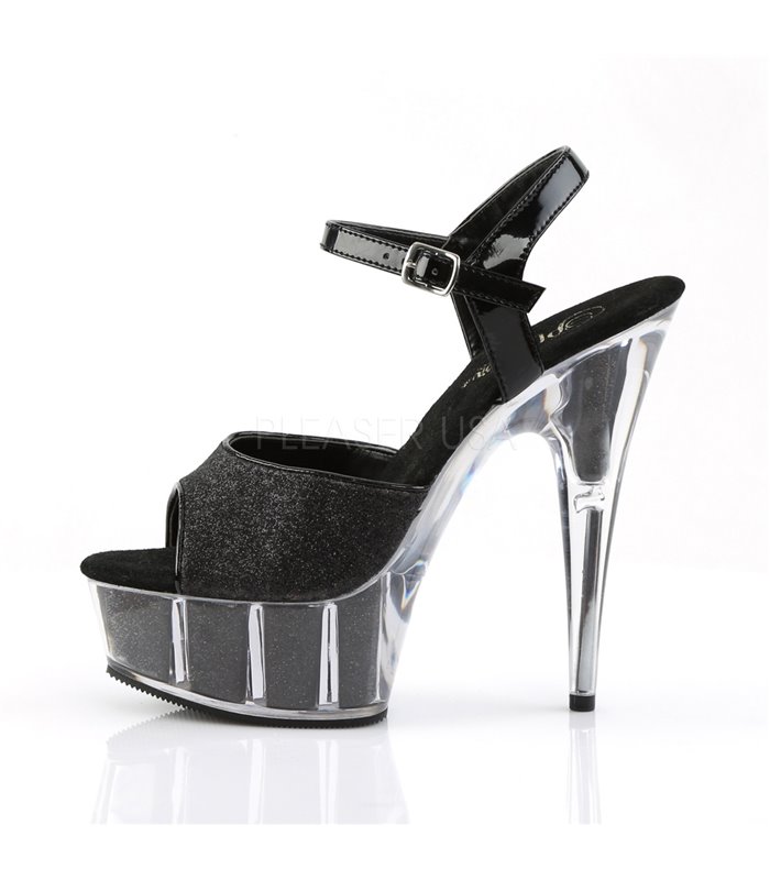 Plateau High Heels DELIGHT-609-5G - Schwarz