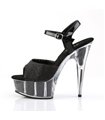 Plateau High Heels DELIGHT-609-5G - Schwarz