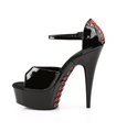 Plateau High Heels DELIGHT-660FH - Schwarz