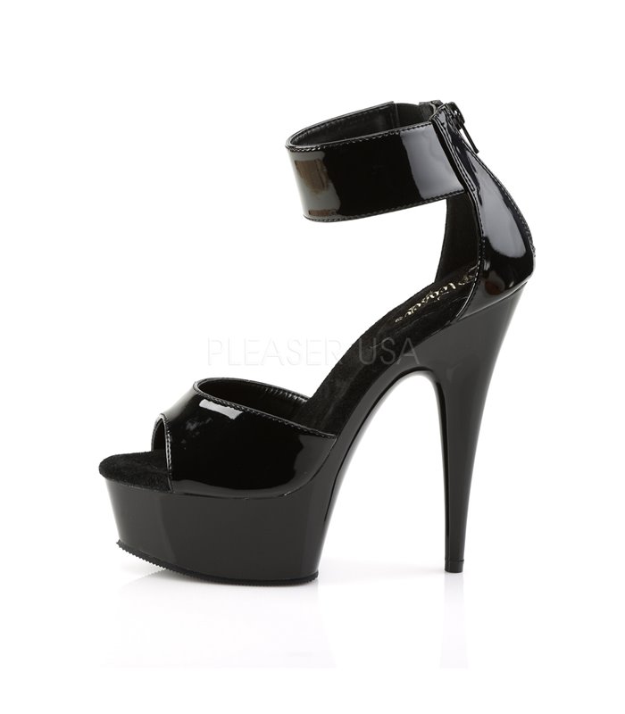 Plateau High Heels DELIGHT-670-3 - Schwarz