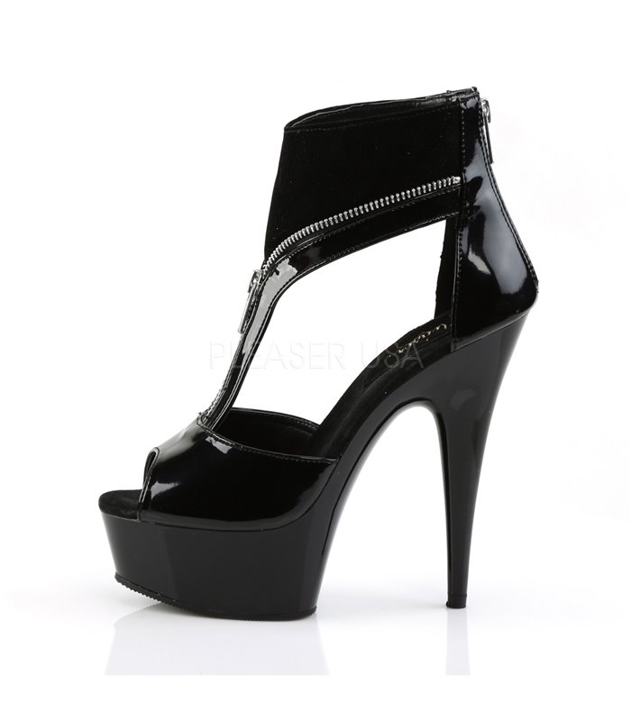 Plateau High Heels DELIGHT-690 - Schwarz