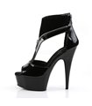 Plateau High Heels DELIGHT-690 - Schwarz