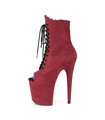 Extrem Plateau Heels FLAMINGO-1021FS - Rot Samt