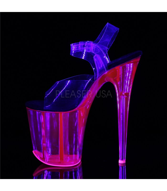 Extrem Plateau Heels FLAMINGO-808UVT - Hot Pink