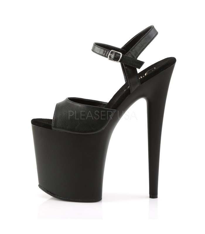 Extrem Plateau Heels FLAMINGO-809 - PU Schwarz