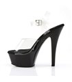 Plateau High Heels KISS-208 - Klar/Schwarz