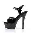 Plateau High Heels KISS-209MG - Schwarz/Glitter