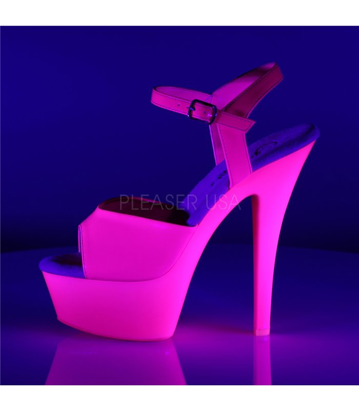 Plateau High Heels KISS-209UV - Neon Pink