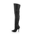 Pleaser Overknee Stiefel LEGEND-8899 Schwarz Leder (P)