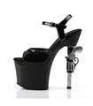 Plateau High Heels REVOLVER-709 - Schwarz