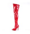 Overknee Stiefel SEDUCE-3000 - Lack Rot