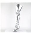 Overknee Stiefel SEDUCE-3000 - PU Silber