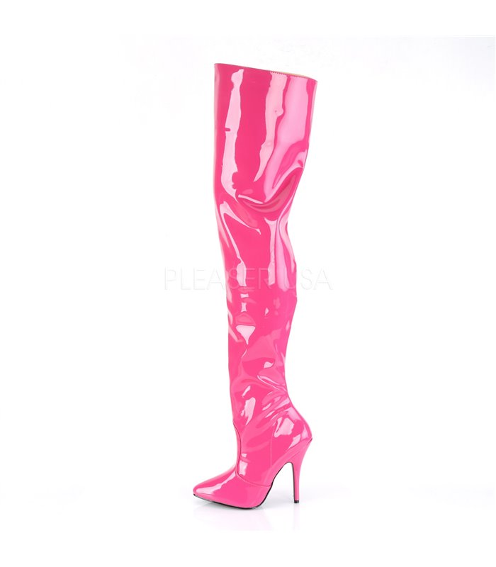 Overknee Stiefel SEDUCE-3010 - Lack Hot Pink