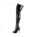 Overknee Stiefel SEDUCE-3024 - Lack Schwarz