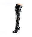 Overknee Stiefel SEDUCE-3028 - Lack Schwarz