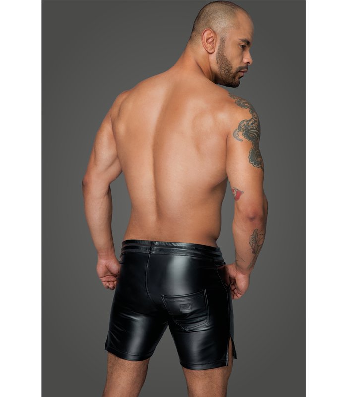 Powerwetlook shorts in comfortable length - 3XL