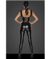 Powerwetlook overall with tulle inserts F256 - black | Noir Handmade