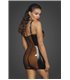 Short dress made of TPU with Powerwetlook panels - XL