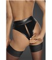 Powerwetlook waisted panties with 2 way zipper - 3XL