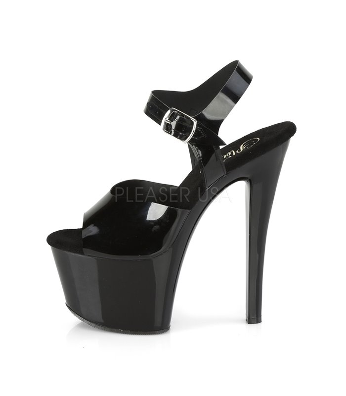 Plateau High Heels SKY-308N - Schwarz