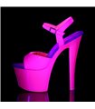 Plateau High Heels SKY-309UV - Neon Pink