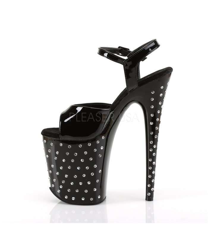 Plateau High Heels STARDUST-809 - Schwarz