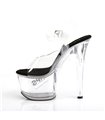 Plateau Sandalette TIPJAR-708-5 - Klar/Schwarz