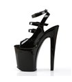 Plateau High Heels XTREME-873 - Schwarz