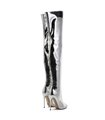 Giaro Overknees Belinda Liquid Silver