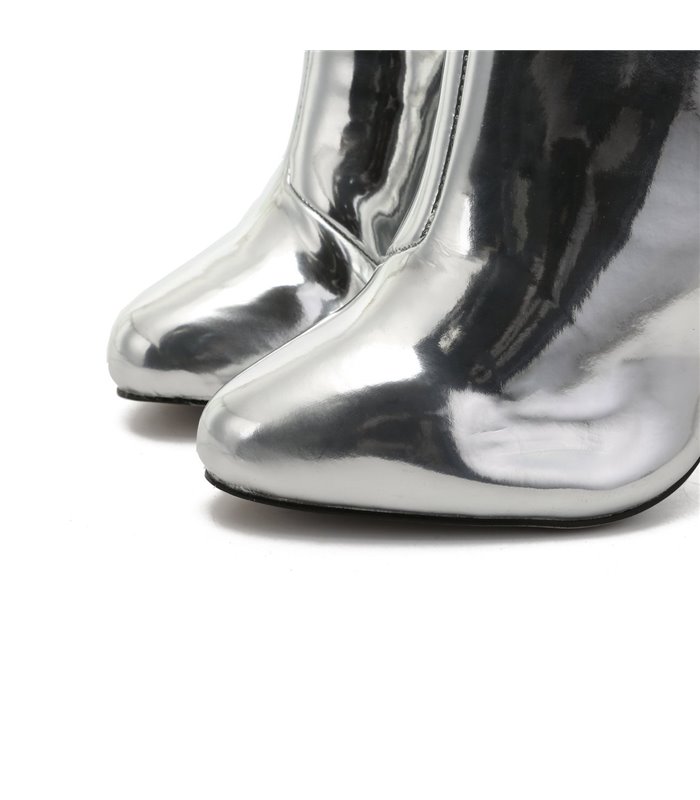 Giaro Overknees Belinda Liquid Silver