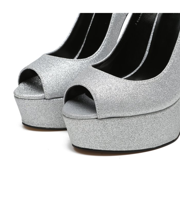 Giaro Pumps Kianni Silber Glitzer 