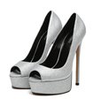 Giaro Pumps Kianni Silber Glitzer 