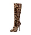 Giaro Stiefel Brandy Leopardenmuster Lack