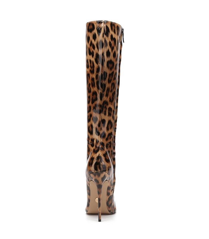 Giaro Stiefel Brandy Leopardenmuster Lack