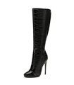 Giaro Stiefel Brandy Schwarz Krokodilmuster 