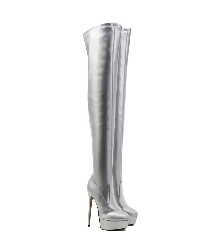 Giaro Stiefel Sutton Silber Matt